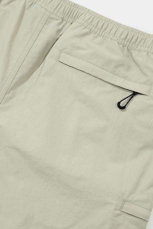 COLUMBIA UNIVERSITY - 하프팬츠 - CU SIG LOGO REGULAR FIT BASIC SHORTS PANTS 베이지