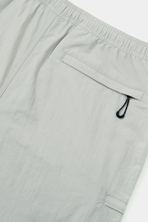 COLUMBIA UNIVERSITY - 하프팬츠 - CU SIG LOGO REGULAR FIT BASIC SHORTS PANTS 라이트그레이