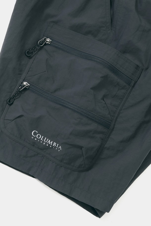 COLUMBIA UNIVERSITY - 하프팬츠 - CU SIG LOGO REGULAR FIT OUTPOCKET SHORTS PANTS 차콜