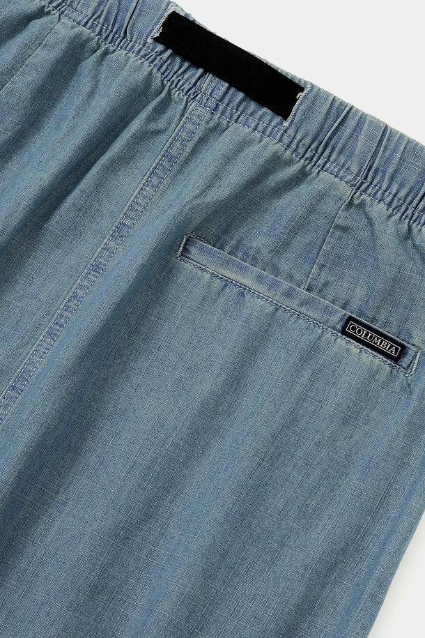 COLUMBIA UNIVERSITY - 롱스커트 - COLUMBIA TRAJAN LABEL BELTED DENIM LONG SKIRTS 라이트데님