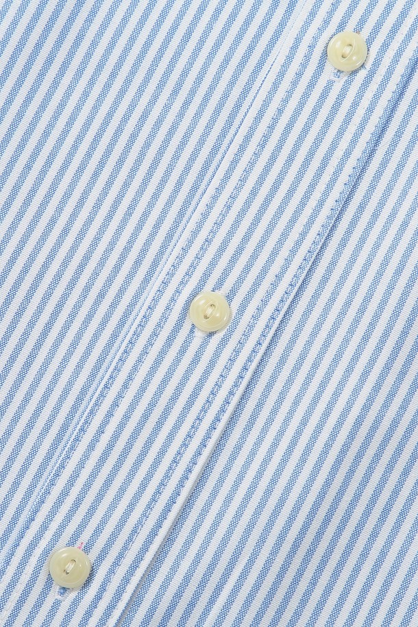 COLUMBIA UNIVERSITY - 반팔셔츠 - SL-LABEL ONE POCKET OXFORD S/S SHIRTS 블루스트라이프