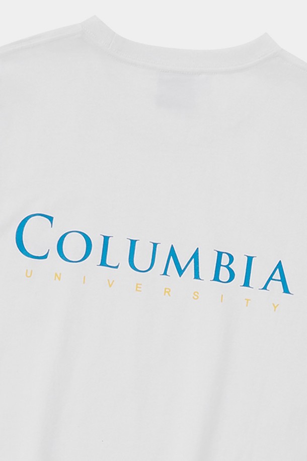 COLUMBIA UNIVERSITY - 반팔티셔츠 - CU SIG LOGO S/S T-SHIRTS 화이트