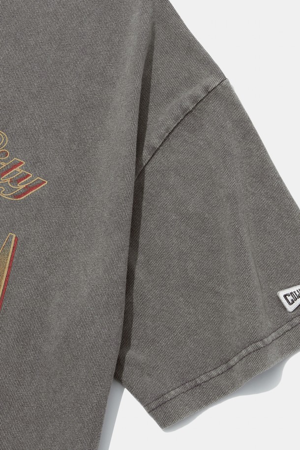 COLUMBIA UNIVERSITY - 반팔티셔츠 - CU CAMPUS MINERAL WASHED S/S T-SHIRTS GRAY