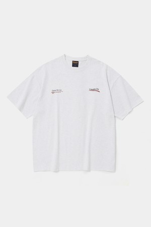 CU BIG WAVE LOGO S/S T-SHIRTS 라이트멜란지