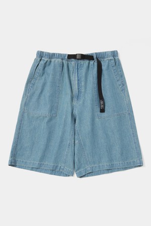COLUMBIA TRAJAN LABEL BELTED DENIM SHORTS PANTS 라이트데님