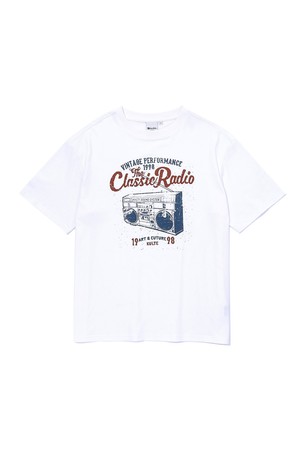 RETRO RADIO T-SHIRT WHITE