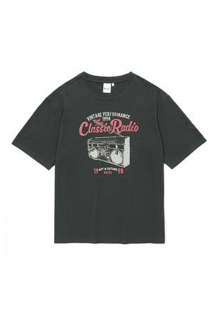 RETRO RADIO T-SHIRT GREY