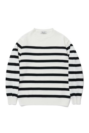 DAILY STRIPE KNIT_IVORY