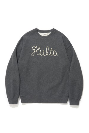 SCRIPT CHAIN EMB CREWNECK_C.M.GREY