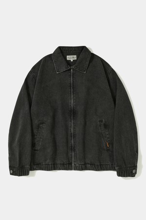 TRAJAN LABEL DENIM BLOUSON JACKET_GRAY JEAN