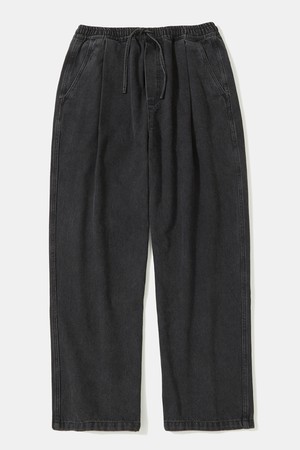 M-LABEL LOOSE-FIT PINTUCK DENIM PANTS_GRAY JEAN