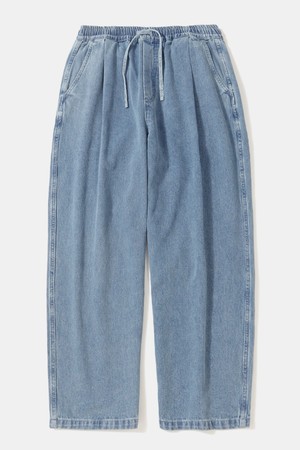 M-LABEL LOOSE-FIT PINTUCK DENIM PANTS_LIGHT JEAN