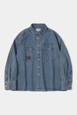 SL-LABEL OVER-FIT DENIM SHIRTS_MIDNIGHT JEAN