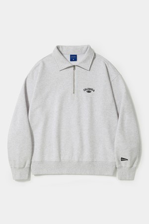 CU ARCH FLEECE H/ZIP SWEATSHIRTS_LIGHT MELANGE