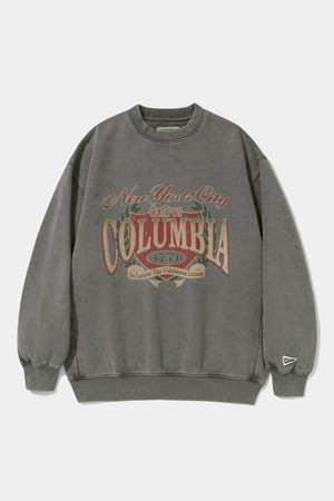 CAMPUS WASHED FLEECE CREW NECK_GRAY