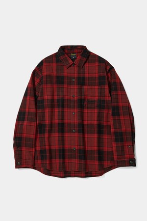 NY STREET TAIL HEAVY CHECK SHIRTS_RED