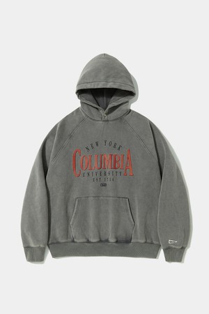 VTG CRACK WASHED HEAVY FLEECE HOODIE _GRAY