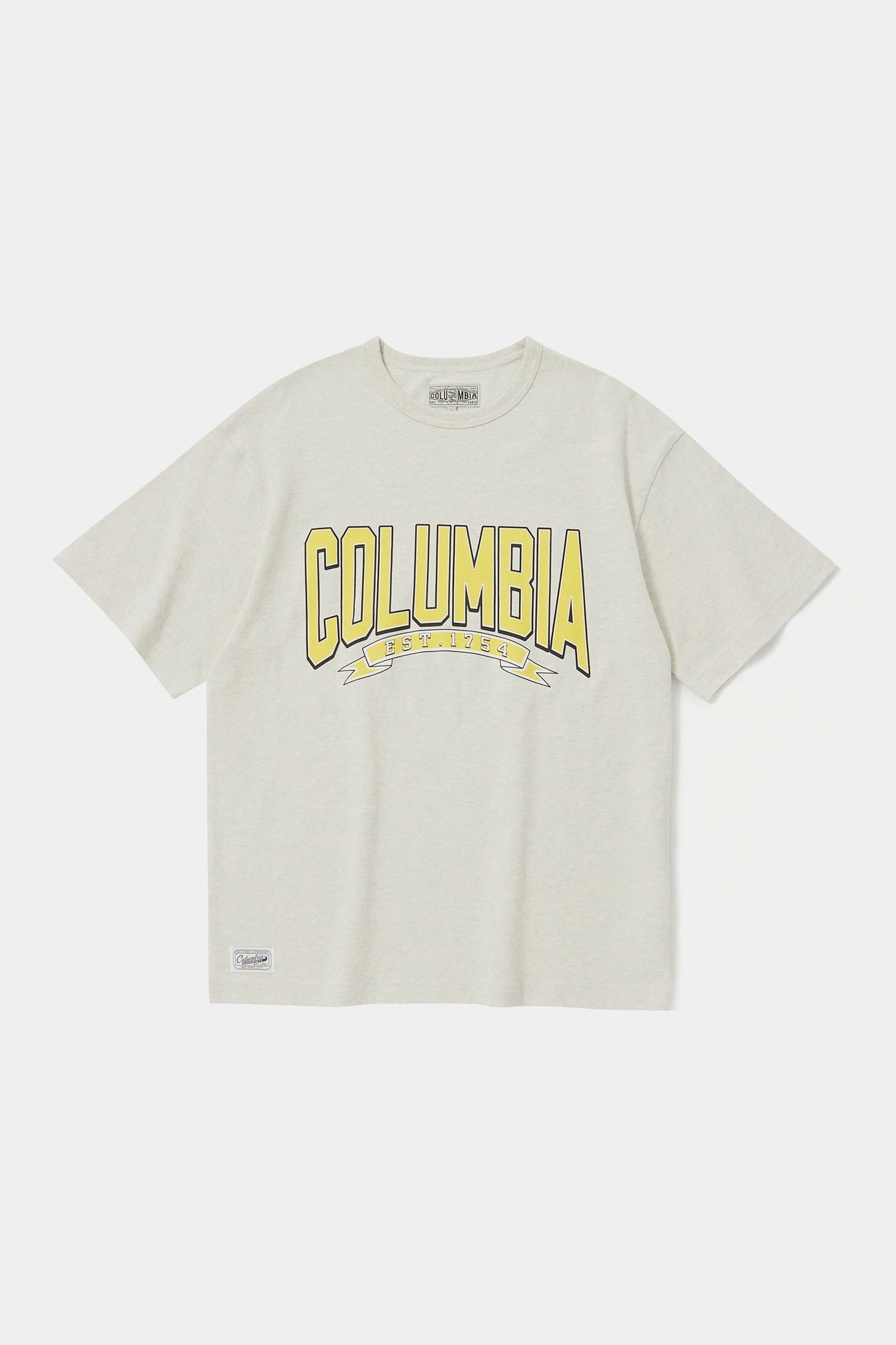 ★★Columbia★★ CU 80S VINTAGE CRACK LOGO SS TSHIRTS LIGHT CU 80S VINTAGE CRACK LOGO S/S T-SHIRTS 오트밀_COLUMBIA