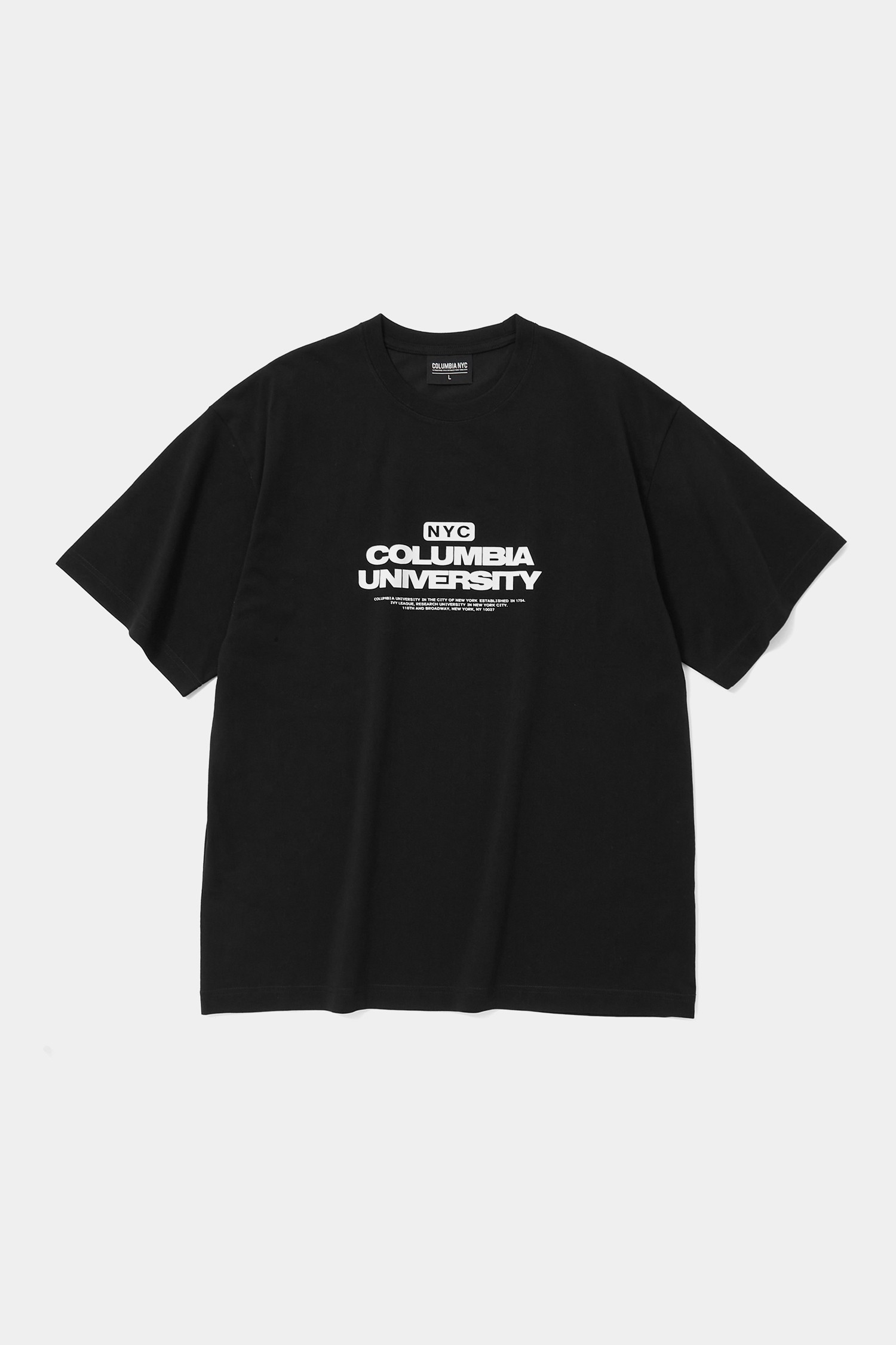 COLUMBIA UNIVERSITY] B/S NYC 1754 S/S T-SHIRTS 블랙