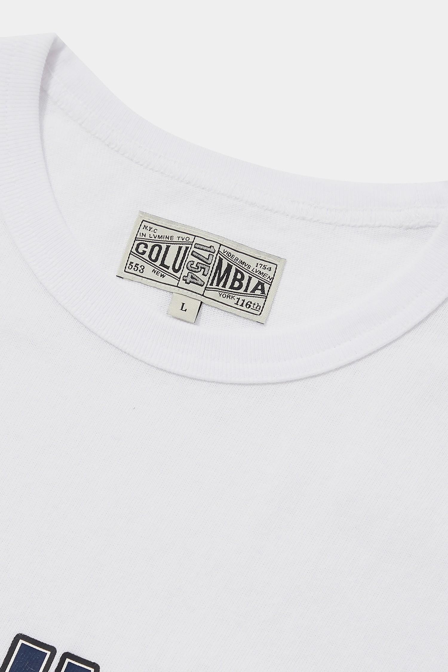COLUMBIA UNIVERSITY] CU 80S VINTAGE CRACK LOGO S/S T-SHIRTS