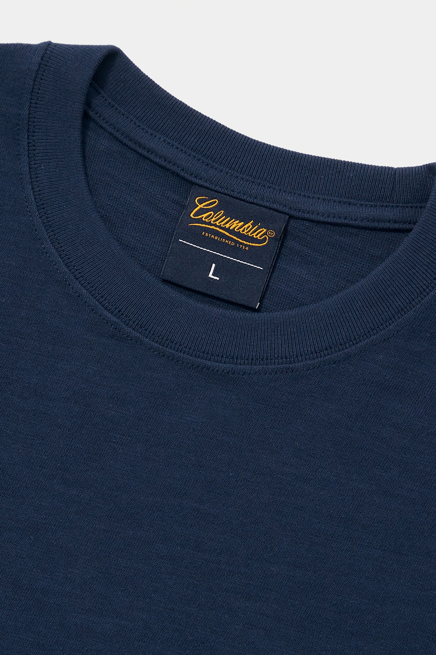 ★★Columbia★★ CU BIG WAVE LOGO SS TSHIRTS BLUE CIW2UTST87 COLUMBIA UNIVERSITY] 빅웨이브 로고 반팔 티셔츠 블랙