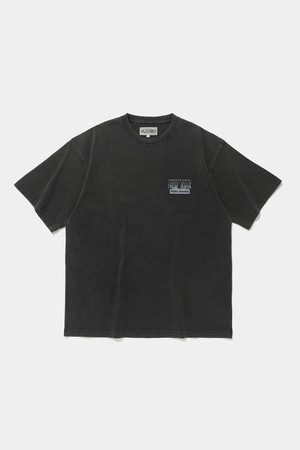 OPEN YOUR NY SALT WASHED S/S T-SHIRTS_CHARCOAL