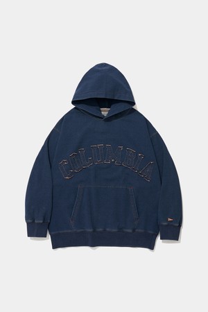 BIG ARCH DENIM TERRY HOODIE_MIDNIGHT JEAN