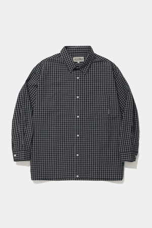 MICRO-CHECK UTILITY SHIRTS_BLACK