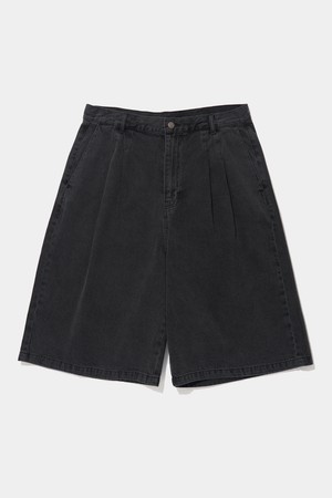 TWOTUCK DENIM BERMUDA SHORTS PANTS_GRAY JEAN