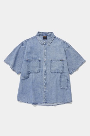 UTILITY TWO POCKET DENIM SHIRTS_LIGHT JEAN