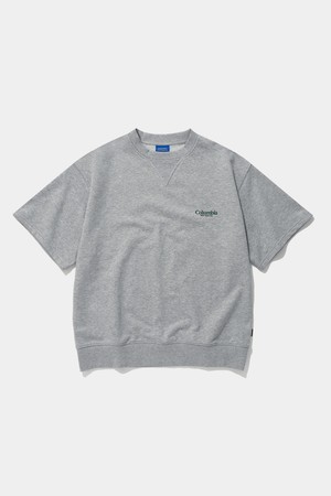 NYC EMB TERRY S/S CREW NECK_MELANGE GRAY