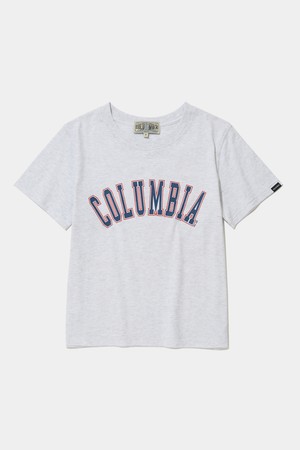 CU ARCH WOMEN SLIM-FIT S/S T-SHIRTS_LIGHT MELANGE GRAY