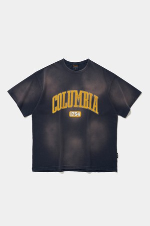 CRACK ARCH SPRAY WASHED S/S T-SHIRTS_NAVY