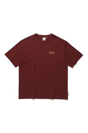 ROPE LOGO PRINT T-SHIRT_D.RED