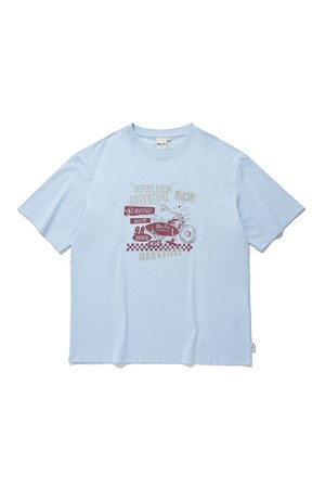 BIKE SURF T-SHIRT_L.BLUE