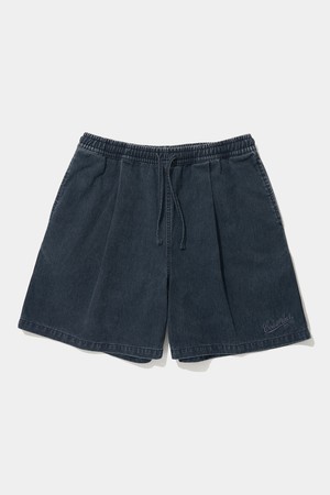 TAIL LOGO PINTUCK WASHED TWILL SHORTS PANTS_NAVY
