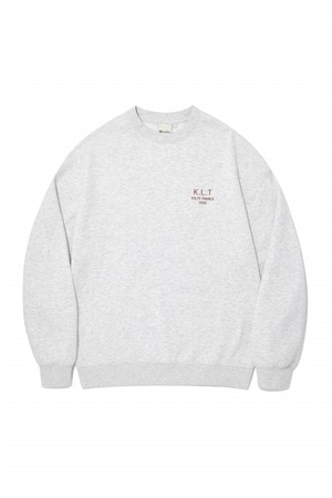 KULTE INITIAL EMB CREWNECK_L.MELANGE