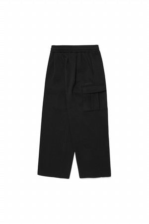 DAILY FLEECE CARGO PANTS_BLACK