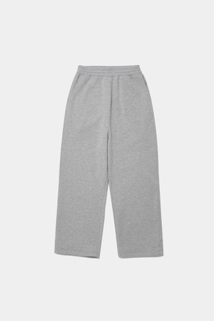 NEW SCRIPT PANEL FLEECE WIDE SWEATPANTS_M.GRAY