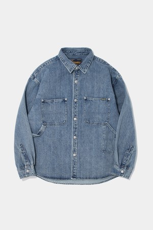 UTILITY DENIM SHIRT JACKET_LIGHT JEANS