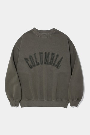 CU ARCH LOGO DYED FLEECE SWEAT SHIRT_BROWN