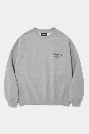 NEW SCRIPT LOGO FLEECE SWEAT SHIRT_M.GRAY