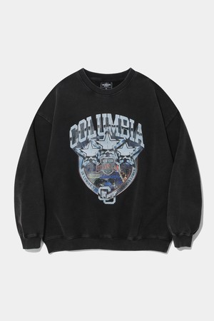 CU STAR WASHED FLEECE SWEAT SHIRT_BLACK
