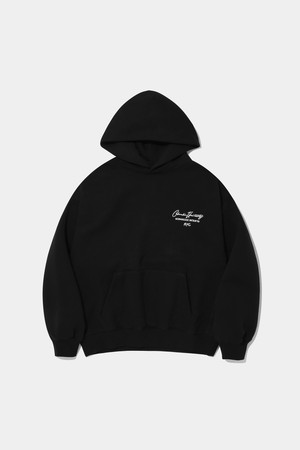 NEW SCRIPT LOGO FLEECE HOODIE_BLACK