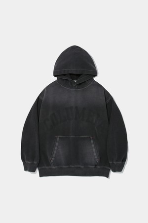 BIG ARCH RUBBER DENIM TERRY HOODIE_BLACK DENIM