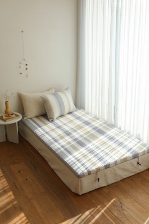 [오리고] 메모리폼 롤링 토퍼 매트리스 그레이레오파드