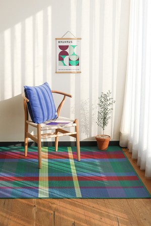 [오리고] 천연 대자리 러그 다프네체크 L