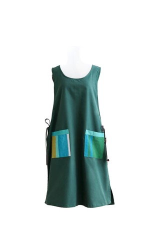 트임 원피스 앞치마 3color