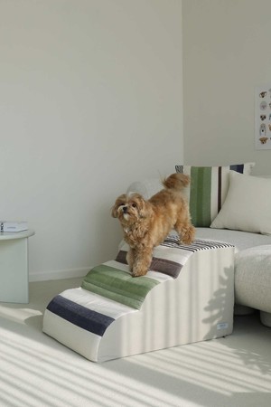 강아지 계단 라운드 오가닉코튼 3단 3color