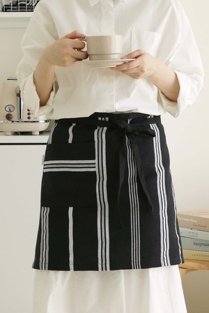 허리 하프 앞치마 2color